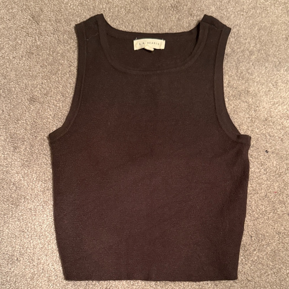 Aritzia Dark Brown Tank Top